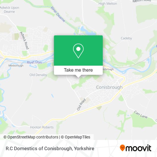 R.C Domestics of Conisbrough map