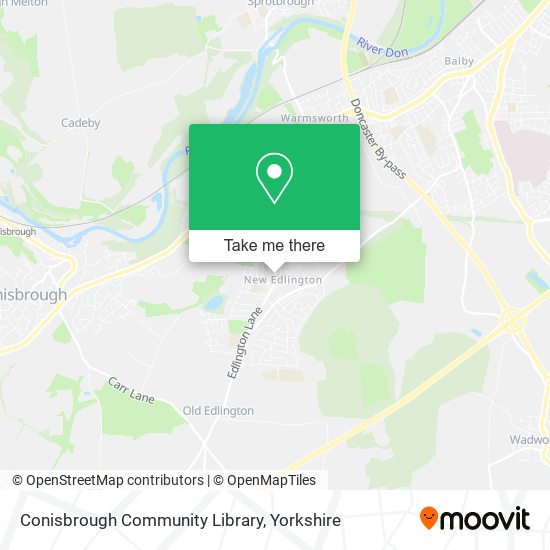 Conisbrough Community Library map