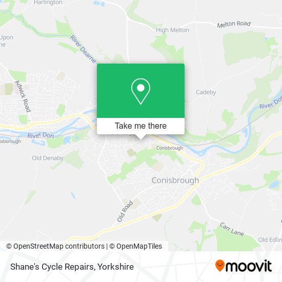 Shane's Cycle Repairs map