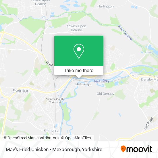 Mav's Fried Chicken - Mexborough map