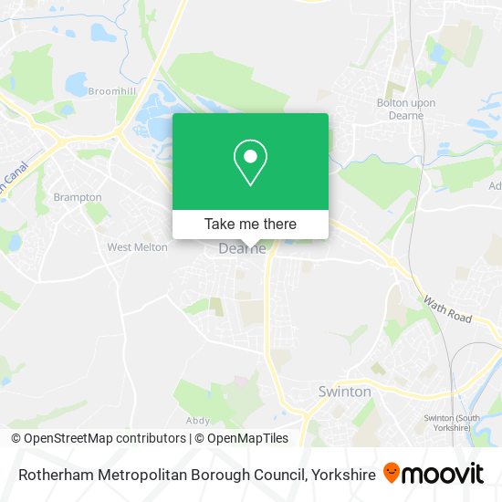 Rotherham Metropolitan Borough Council map