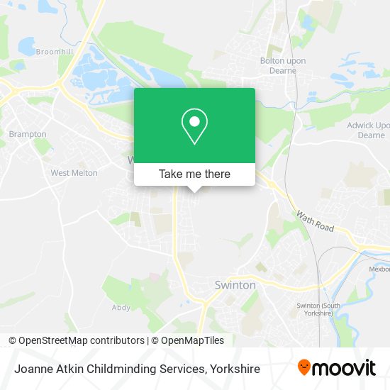 Joanne Atkin Childminding Services map
