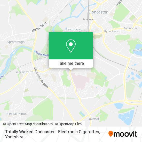 Totally Wicked Doncaster - Electronic Cigarettes map