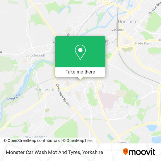 Monster Car Wash Mot And Tyres map