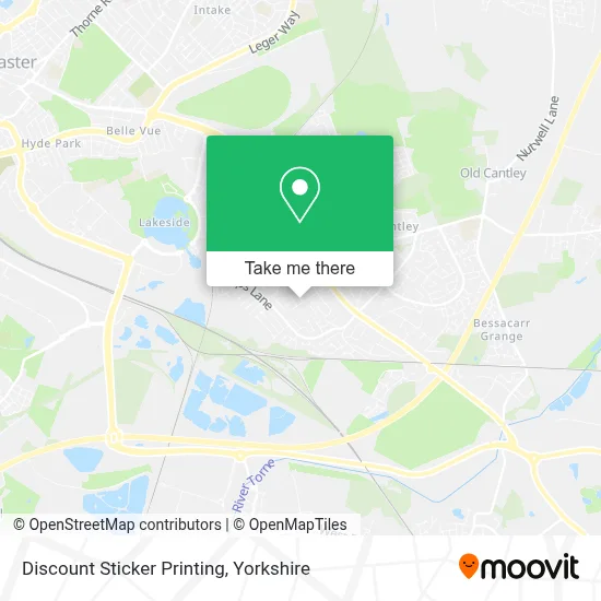 Discount Sticker Printing map