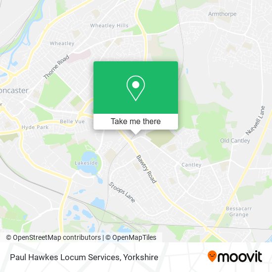 Paul Hawkes Locum Services map