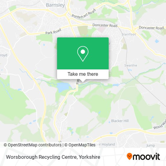 Worsborough Recycling Centre map