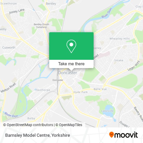 Barnsley Model Centre map