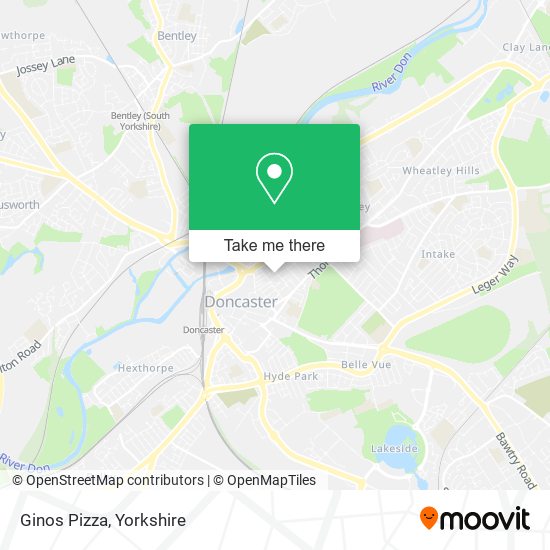 Ginos Pizza map