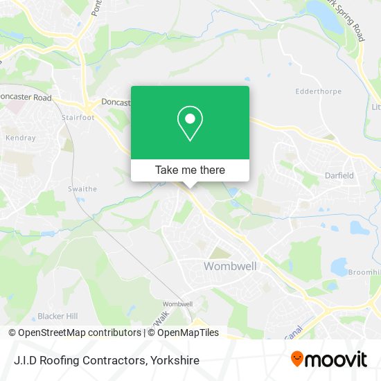 J.I.D Roofing Contractors map
