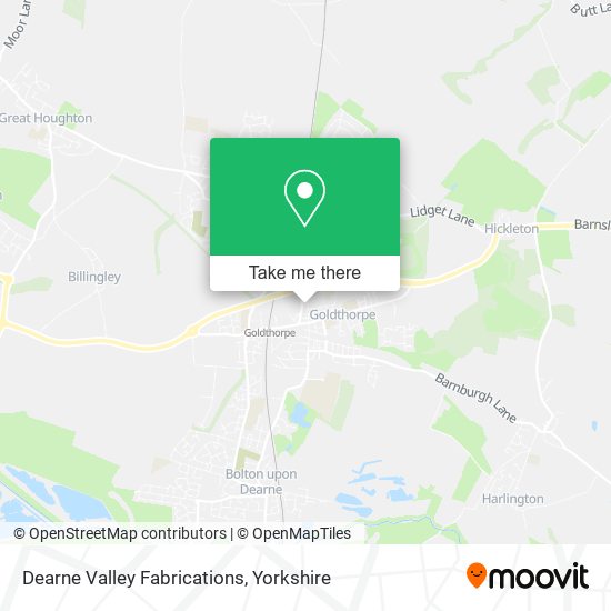 Dearne Valley Fabrications map