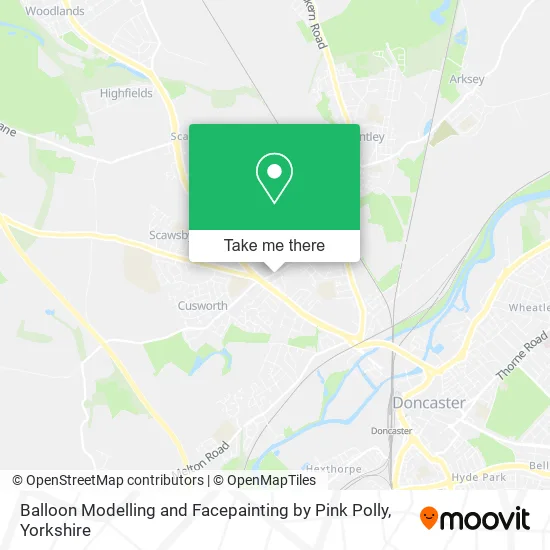 Balloon Modelling and Facepainting by Pink Polly map
