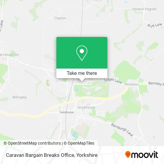 Caravan Bargain Breaks Office map