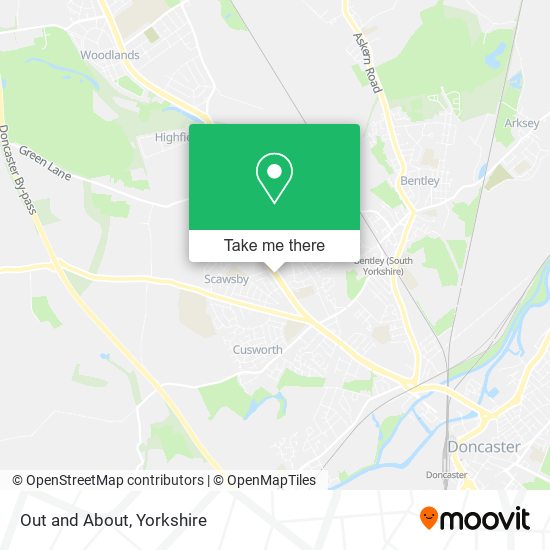Out and About map