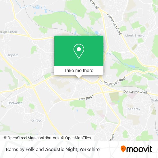 Barnsley Folk and Acoustic Night map