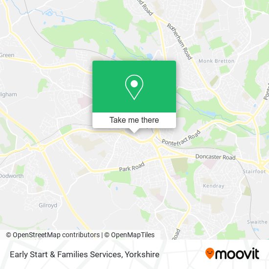 Early Start & Families Services map