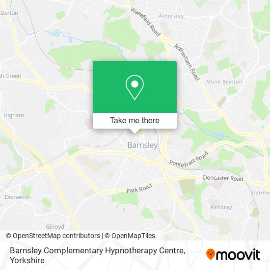 Barnsley Complementary Hypnotherapy Centre map