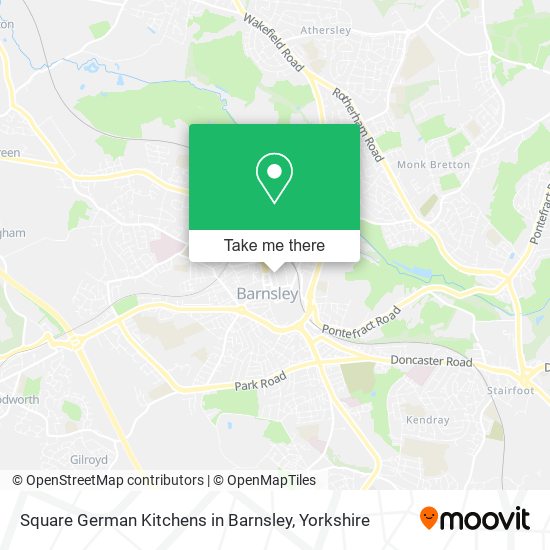 Square German Kitchens in Barnsley map