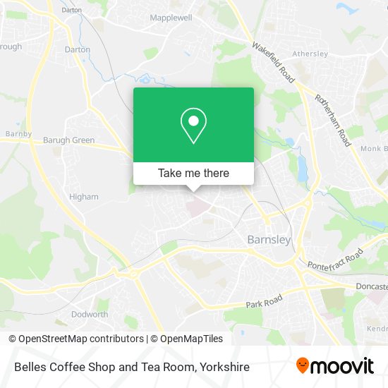 Belles Coffee Shop and Tea Room map