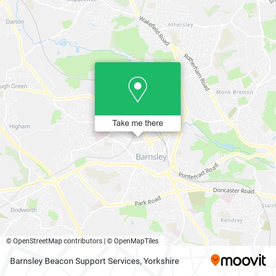 Barnsley Beacon Support Services map