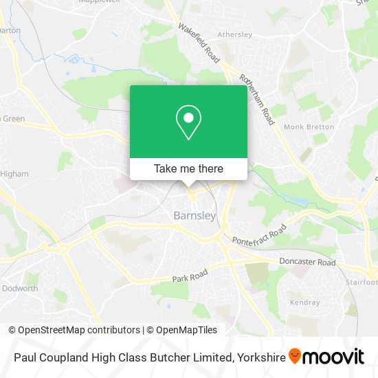 Paul Coupland High Class Butcher Limited map