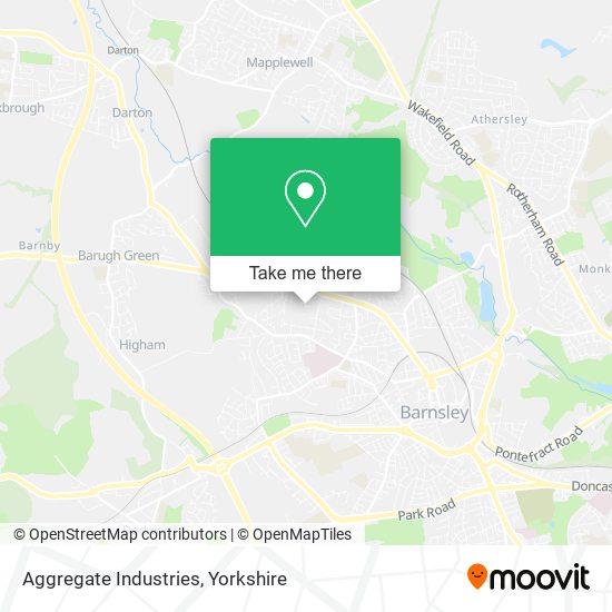 Aggregate Industries map