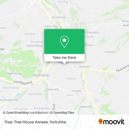 Pear Tree House Annexe map