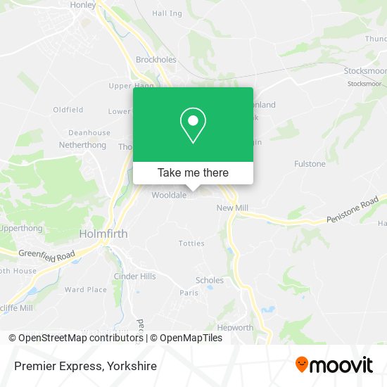 Premier Express map
