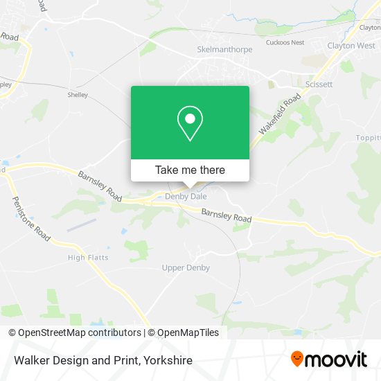 Walker Design and Print map