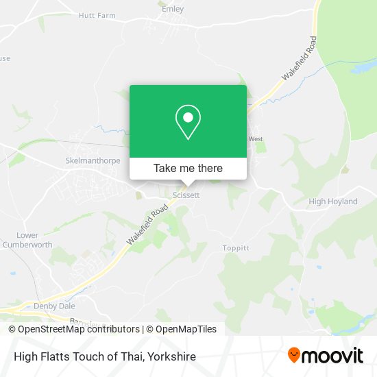 High Flatts Touch of Thai map