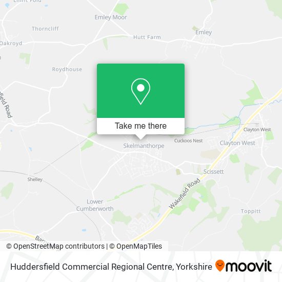 Huddersfield Commercial Regional Centre map