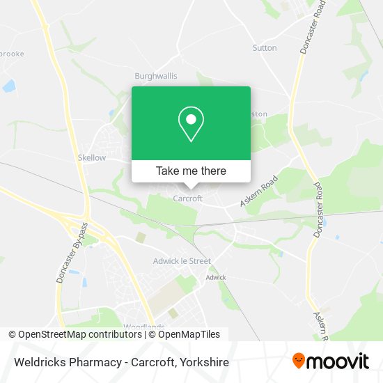 Weldricks Pharmacy - Carcroft map