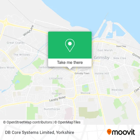 DB Core Systems Limited map