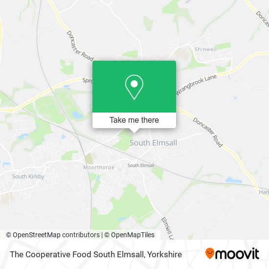 The Cooperative Food South Elmsall map