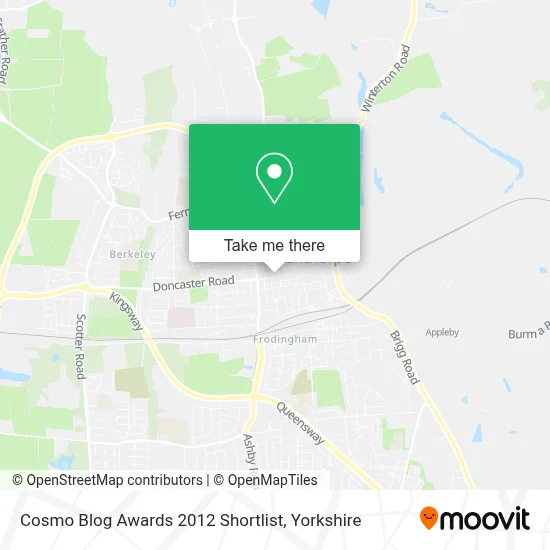 Cosmo Blog Awards 2012 Shortlist map