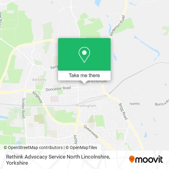 Rethink Advocacy Service North Lincolnshire map