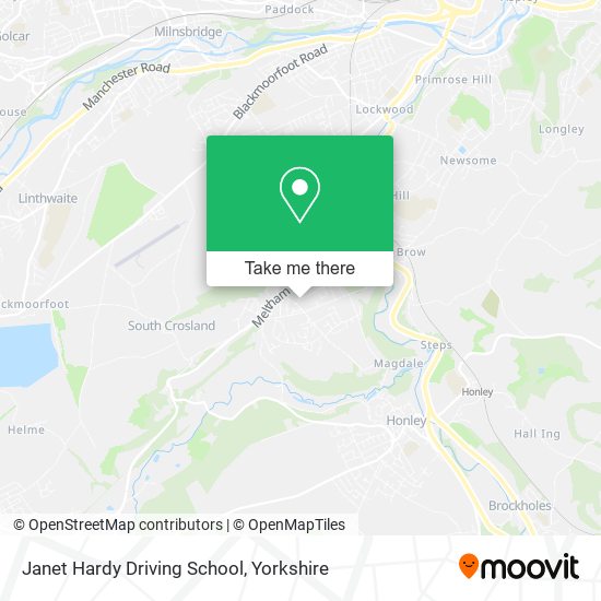 Janet Hardy Driving School map