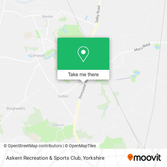 Askern Recreation & Sports Club map