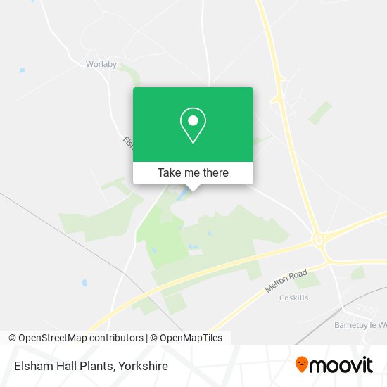 Elsham Hall Plants map