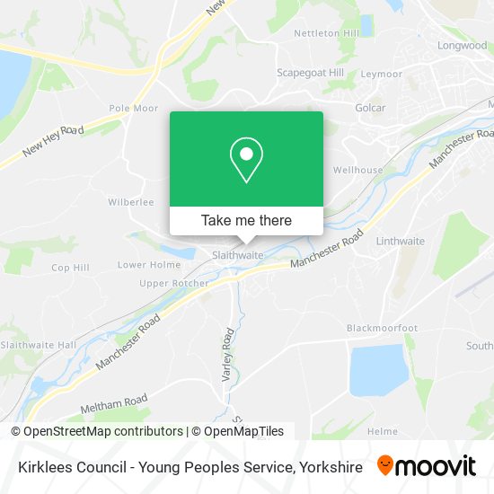 Kirklees Council - Young Peoples Service map