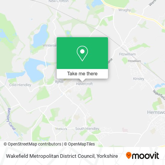 Wakefield Metropolitan District Council map