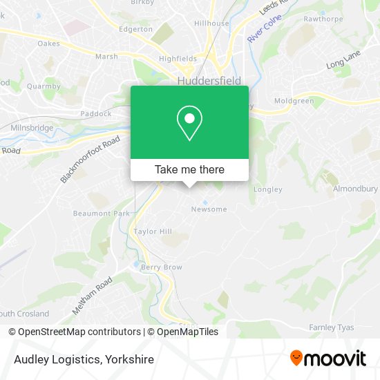 Audley Logistics map