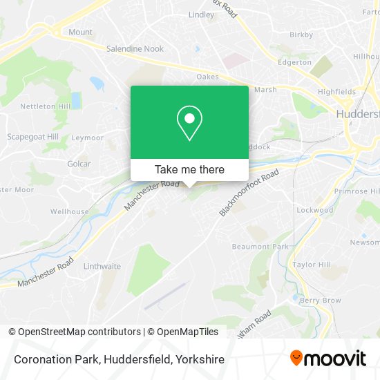 Coronation Park, Huddersfield map