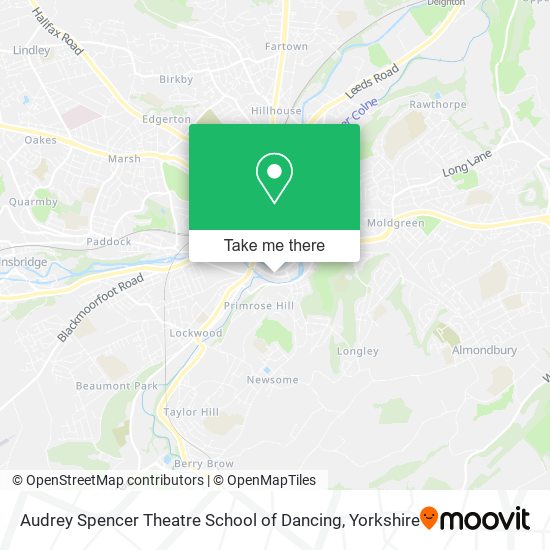 Audrey Spencer Theatre School of Dancing map