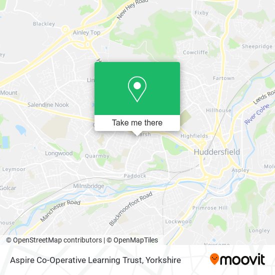 Aspire Co-Operative Learning Trust map