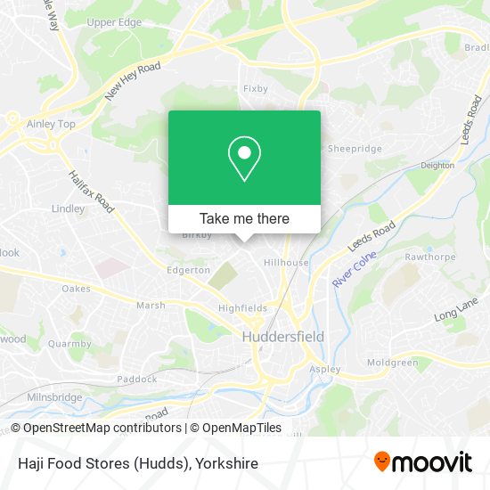 Haji Food Stores (Hudds) map