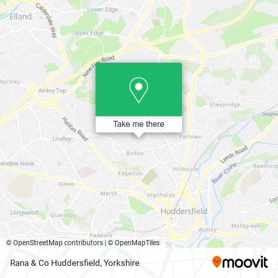 Rana & Co Huddersfield map
