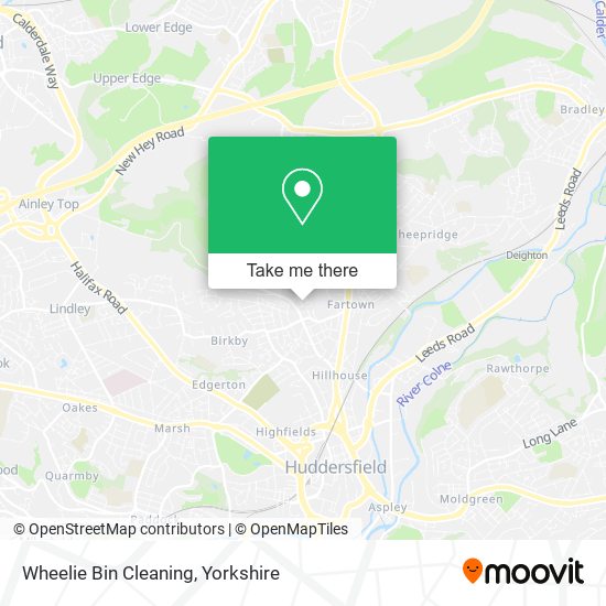 Wheelie Bin Cleaning map