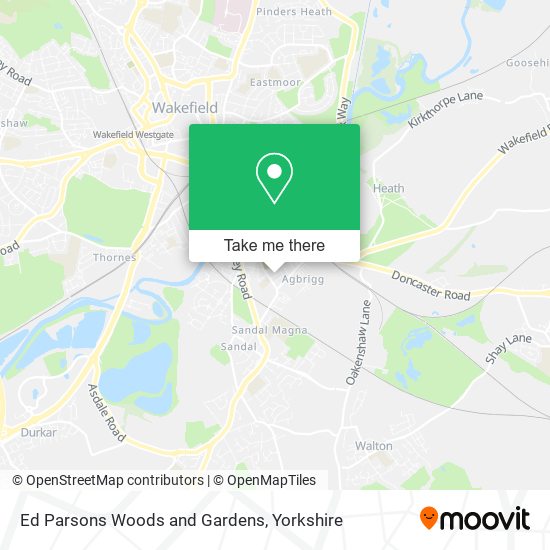 Ed Parsons Woods and Gardens map