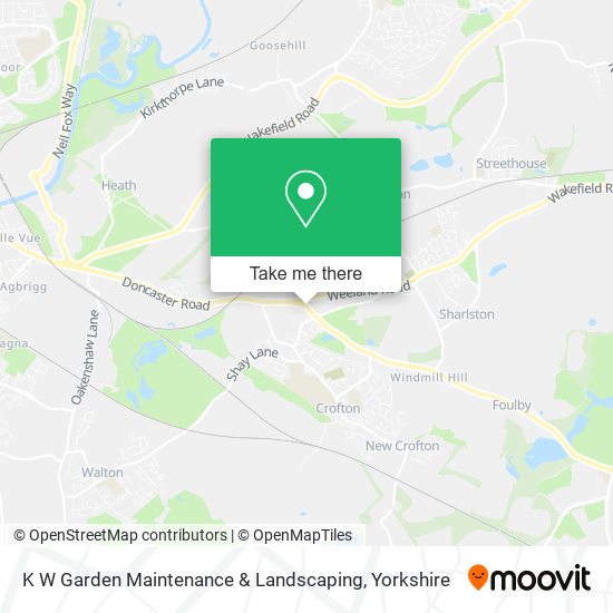 K W Garden Maintenance & Landscaping map
